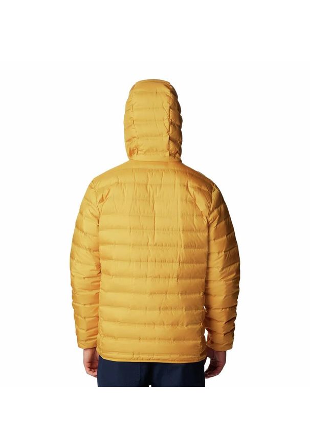 columbia - Kurtka Turystyczna Puchowa Męska Columbia Lake 22 Down Hooded Jacket. Kolor: żółty. Materiał: puch