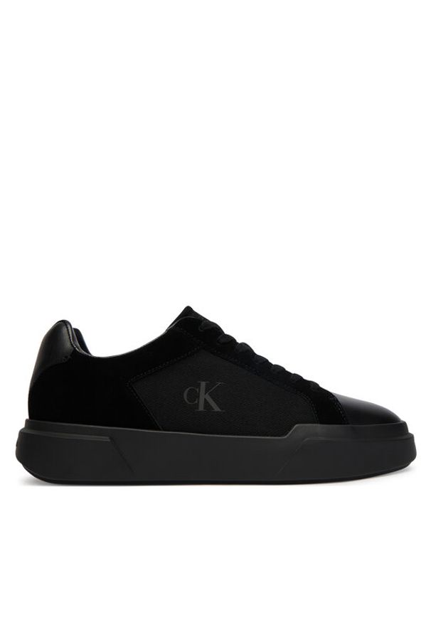 Calvin Klein Sneakersy Chunky Cupsole Laceup Cv Mix HM0HM02238 Czarny. Kolor: czarny. Materiał: skóra