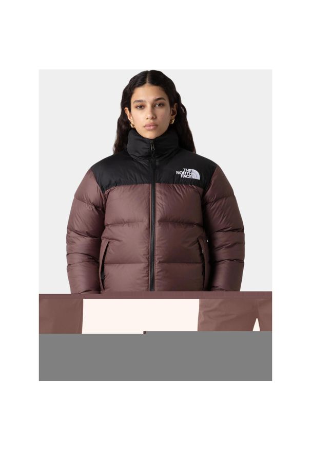 Kurtka Damska The North Face 1996 Retro Nuptse. Kolor: wielokolorowy, brązowy, czarny. Materiał: puch. Sport: turystyka piesza