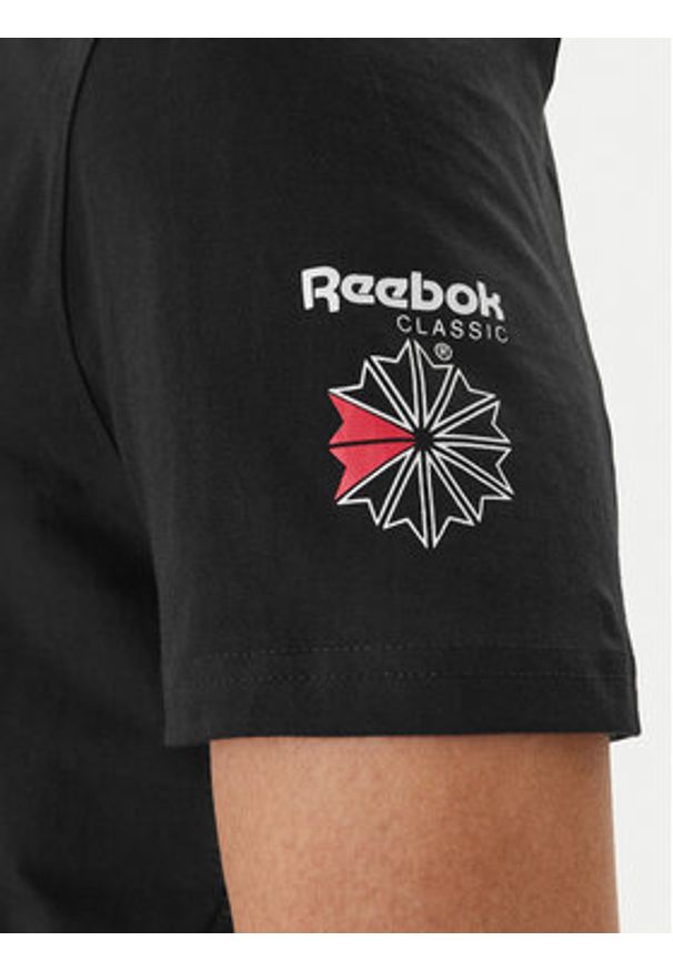 Reebok T-Shirt Harley RK25569CCM Czarny Regular Fit. Kolor: czarny. Materiał: bawełna