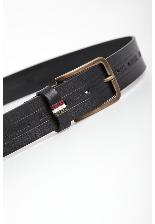 Aeronautica Militare - Pasek męski skórzany AERONAUTICA MILITARE. Materiał: skóra