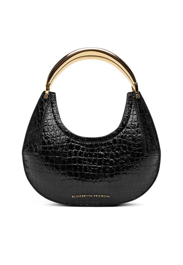Elisabetta Franchi Torebka BS-29A-56E2-V440 Czarny. Kolor: czarny. Materiał: skórzane