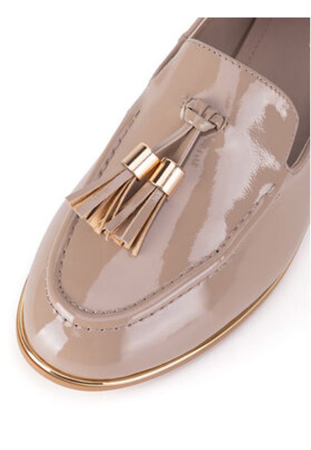 Clara Barson Loafersy CD24055-1 Beżowy. Kolor: beżowy. Materiał: materiał