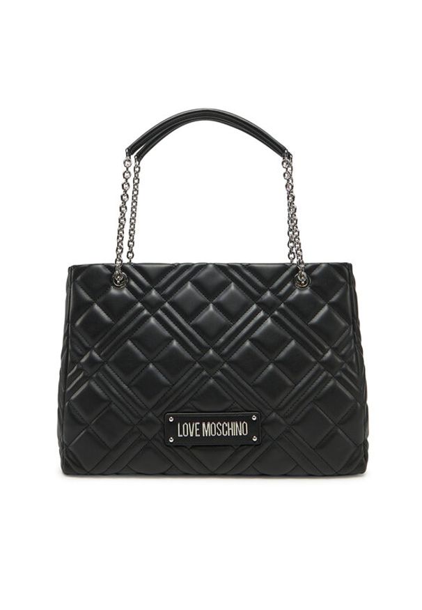 Love Moschino - LOVE MOSCHINO Torebka JC4145PP1MLA000B Czarny. Kolor: czarny. Materiał: skórzane