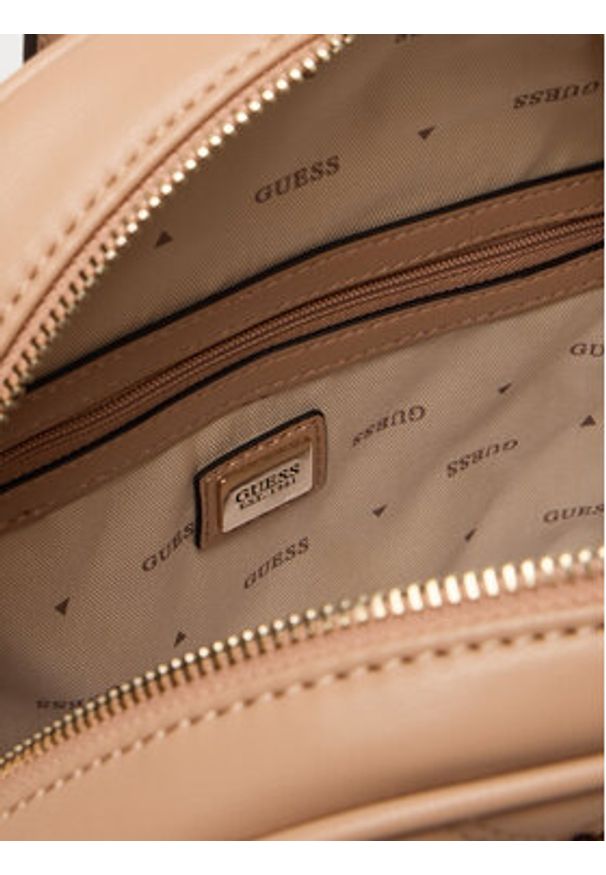 Guess Plecak Giully II HWQG96 73320 Beżowy. Kolor: beżowy. Materiał: skóra
