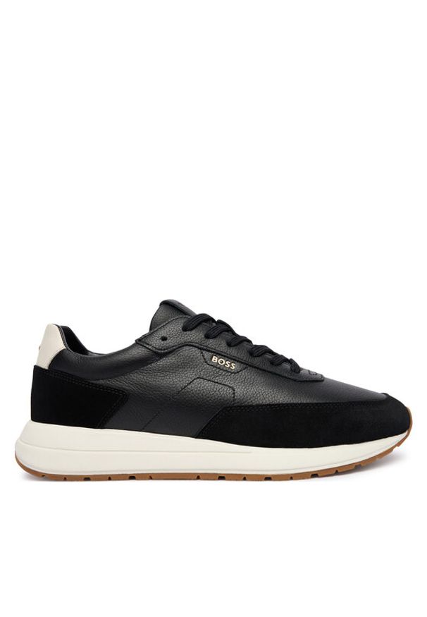 BOSS Sneakersy Vinston 50552859 Szary. Kolor: szary. Materiał: skóra