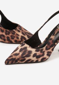 Renee - Panterkowe Sandały na Szpilce Vices Typu Slingback Tilazea. Zapięcie: sprzączka. Materiał: lakier. Obcas: na szpilce. Styl: wizytowy, elegancki #6