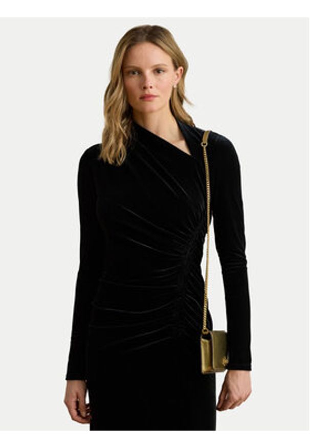 Lauren Ralph Lauren - LAUREN RALPH LAUREN Torebka 432P02411001 Złoty. Kolor: złoty. Materiał: skórzane