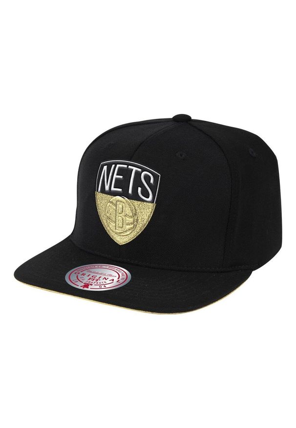 Czapka z daszkiem bejsbolówka Mitchell & Ness NBA Brooklyn Nets. Kolor: czarny