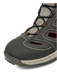 Rieker Sandały CEO-08065-46 Szary. Kolor: szary. Materiał: materiał #4