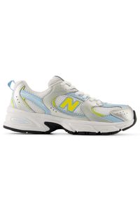 Buty dziecięce New Balance G5308S1 – białe. Okazja: na co dzień, na uczelnię. Kolor: biały. Materiał: syntetyk, materiał, guma. Szerokość cholewki: normalna #1