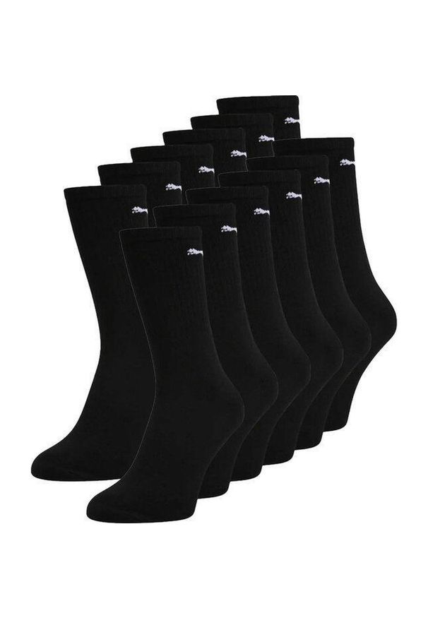 Skarpety sportowe Puma – 12 par – czarne. Kolor: czarny. Materiał: bawełna, poliester, elastan. Sport: bieganie