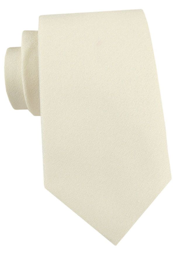 Męski Krawat Alties - Kolor Kremowy. Kolor: kremowy. Materiał: tkanina. Styl: wizytowy, elegancki