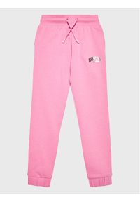 Guess Spodnie dresowe J3RQ11 KA6R0 Różowy Regular Fit. Kolor: różowy. Materiał: bawełna #1