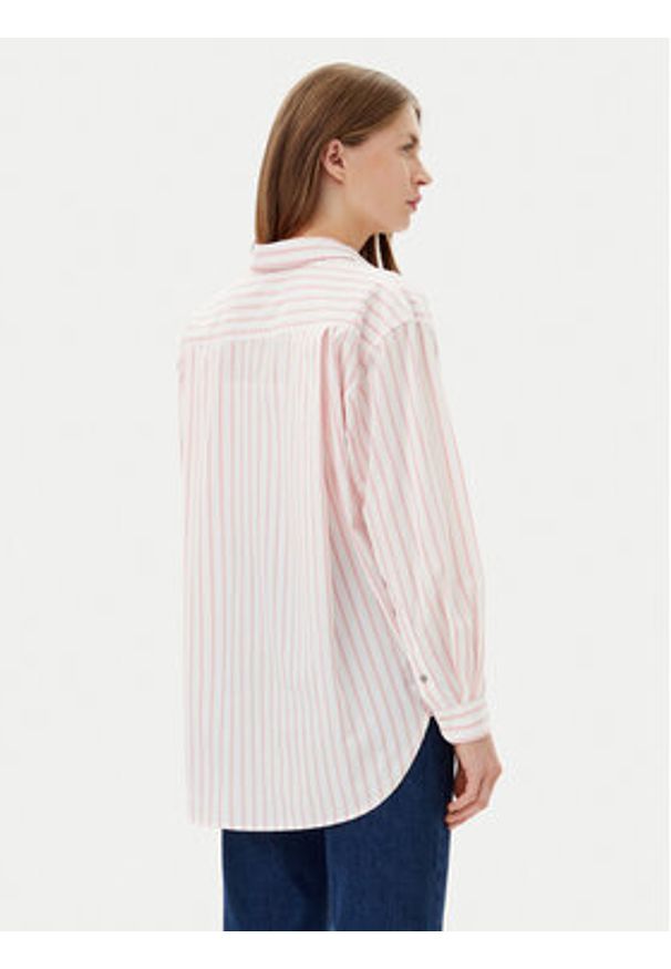 Pepe Jeans Koszula Artemisa PL304975 Różowy Loose Fit. Kolor: różowy. Materiał: bawełna