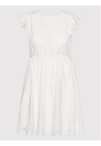 Vero Moda Sukienka letnia Naima 10263155 Biały Regular Fit. Kolor: biały. Materiał: bawełna. Sezon: lato #5