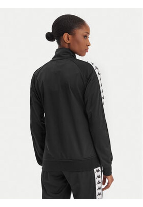 Kappa Bluza Banda Wanniston 301PSC0 Czarny Slim Fit. Kolor: czarny. Materiał: syntetyk