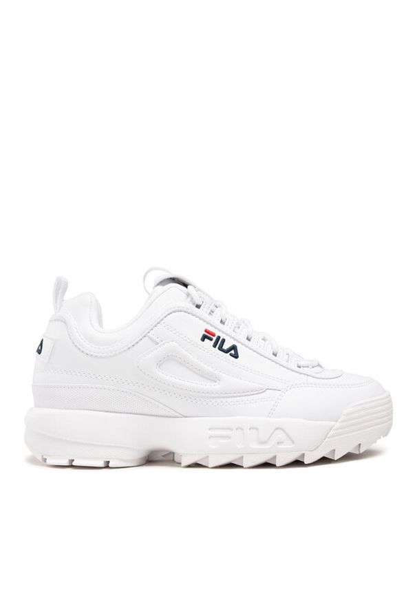 Fila Sneakersy Disruptor Low 1010262.1FG Biały. Kolor: biały. Materiał: skóra
