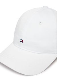TOMMY HILFIGER - Tommy Hilfiger Czapka z daszkiem Th Flag Soft 6 Panel Cap AW0AW17781 Biały. Kolor: biały. Materiał: bawełna #3