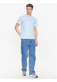 Trussardi Jeans - Trussardi T-Shirt 52T00724 Błękitny Regular Fit. Kolor: niebieski. Materiał: bawełna