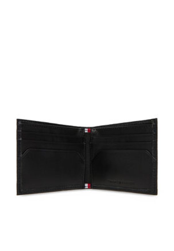 TOMMY HILFIGER - Tommy Hilfiger Duży Portfel Męski Th Flag Mini Cc Wallet AM0AM13708 Czarny. Kolor: czarny. Materiał: skóra