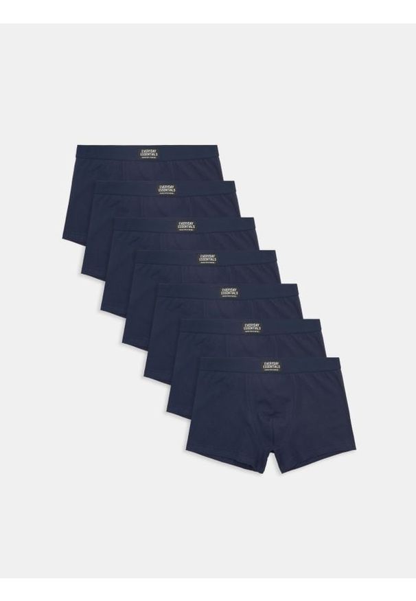 Sinsay - Bawełniane bokserki classic 7 pack - granatowy. Kolor: niebieski. Materiał: bawełna