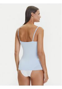 Triumph Top Feel Of Modal 10221654 Błękitny Slim Fit. Kolor: niebieski #5