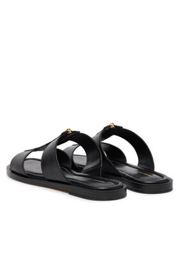MICHAEL Michael Kors Klapki Berkley Flat 40S6BRFS1L Czarny. Kolor: czarny. Materiał: skóra