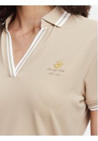 Beverly Hills Polo Club Polo P-SS26W-P0300 Beżowy Regular Fit. Typ kołnierza: polo. Kolor: beżowy. Materiał: bawełna #5