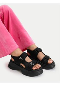 Juicy Couture Sandały CEO-WSS21516-01 Czarny. Kolor: czarny. Materiał: materiał #2