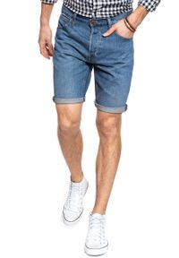 Lee - LEE 5POCKET SHORT MĘSKIE SPODENKI KRÓTKIE SOFT MID ALISO L73ELJGJ 112120463. Materiał: jeans. Długość: krótkie