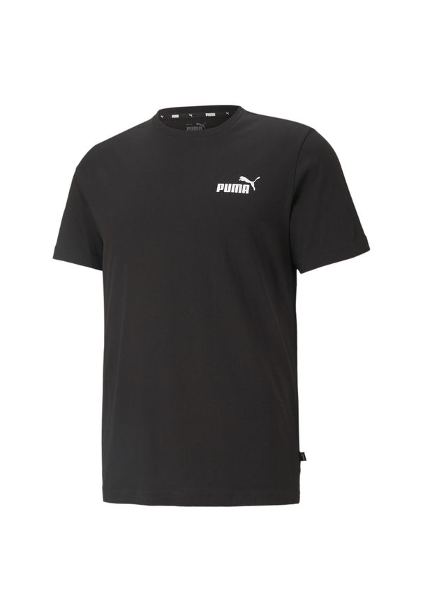 Puma - Męska koszulka Essentials z małym logo PUMA Black. Kolor: czarny. Sport: joga i pilates