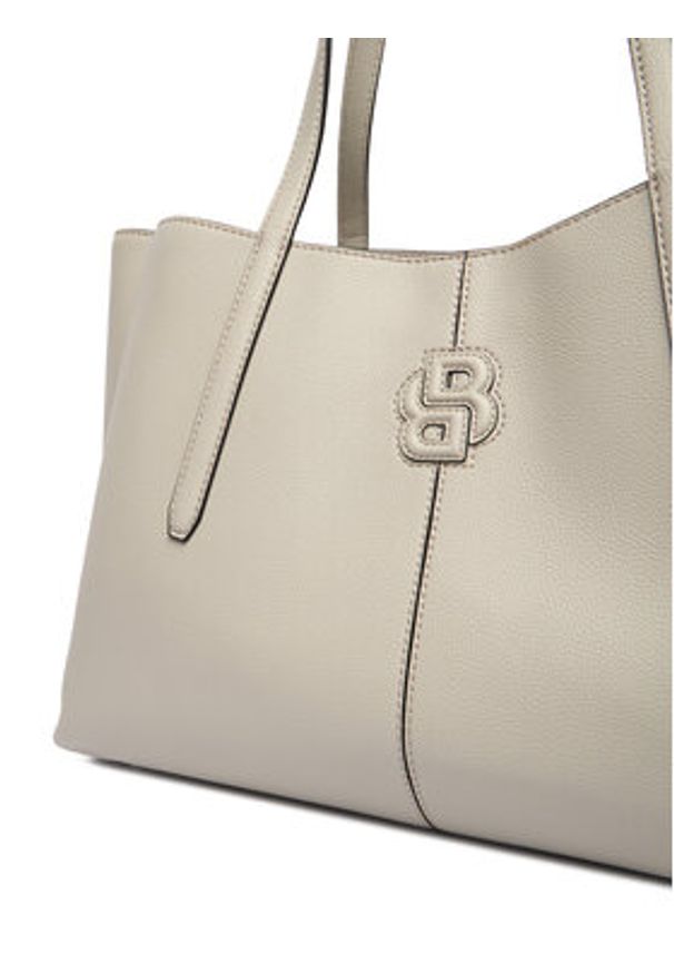 BOSS Torebka Anett New 50557890 Szary. Kolor: szary. Materiał: skórzane