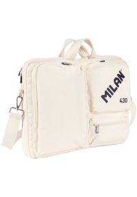 Milan - Torba na laptopa beżowa. Kolor: beżowy #1