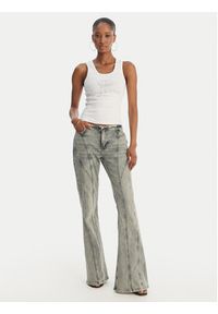 Juicy Couture Top Gothic Crown JCBLV126807 Biały Slim Fit. Kolor: biały. Materiał: bawełna #3