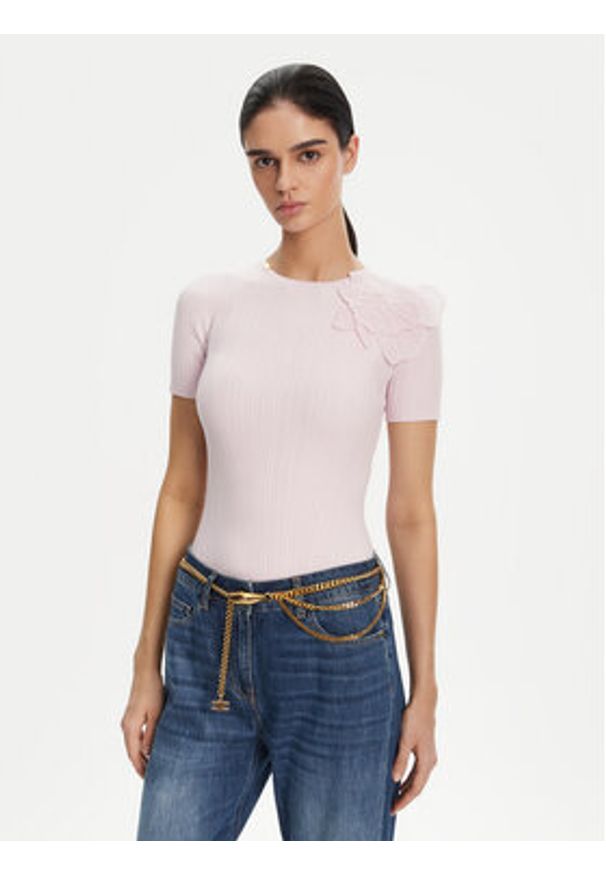 Elisabetta Franchi Pasek Damski CT-31K-52E2-V390 Złoty. Kolor: złoty