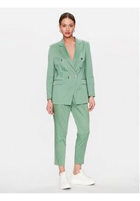 BOSS - Boss Spodnie materiałowe 50488135 Zielony Relaxed Fit. Kolor: zielony. Materiał: materiał, bawełna #3