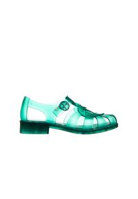 melissa - Sandały Melissa Heart Sandal Capetos AD Green Transparent 010407, Zielony, Guma - 35-36. Zapięcie: klamry. Kolor: zielony. Materiał: tworzywo sztuczne. Sezon: lato. Obcas: na obcasie. Wysokość obcasa: średni #1