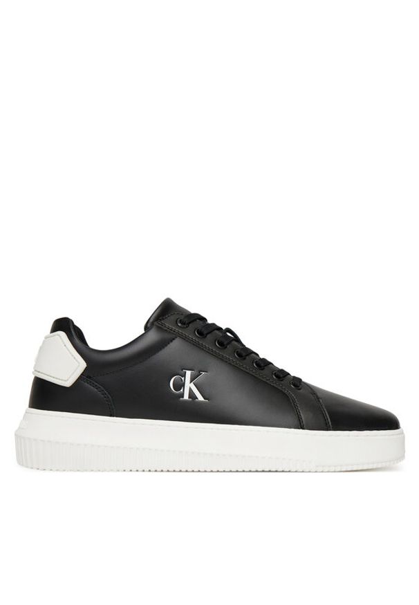 Calvin Klein Jeans Sneakersy Chunky Cupsole Ru Patch Lth YM0YM01296 Czarny. Kolor: czarny. Materiał: skóra