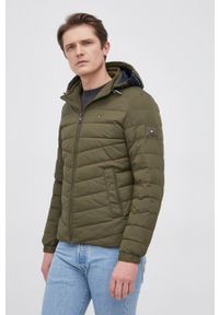 TOMMY HILFIGER - Tommy Hilfiger Kurtka męska kolor zielony przejściowa. Okazja: na co dzień. Kolor: zielony. Styl: casual #1