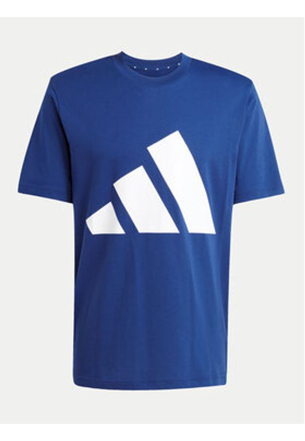 Adidas - adidas T-Shirt Essentials Big Logo JE8940 Granatowy Regular Fit. Kolor: niebieski. Materiał: bawełna