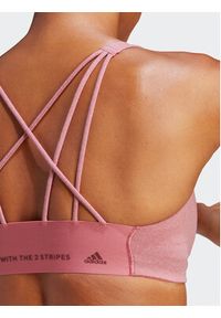 Adidas - adidas Biustonosz sportowy CoreFlow Medium-Support Bra HR9669 Różowy. Kolor: różowy. Materiał: syntetyk