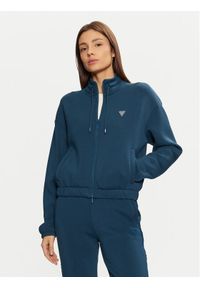 Guess Bluza V4BQ14 K7UW2 Niebieski Regular Fit. Kolor: niebieski. Materiał: wiskoza #1