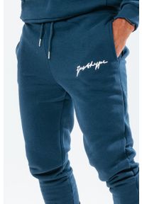 Hype - Spodnie. Kolor: niebieski. Wzór: gładki #5