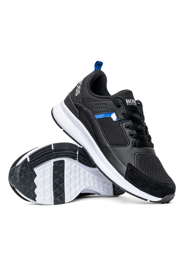 Boss Kidswear - Sneakersy dziecięce czarne BOSS Kidswear J29272-09B. Okazja: na co dzień. Kolor: czarny