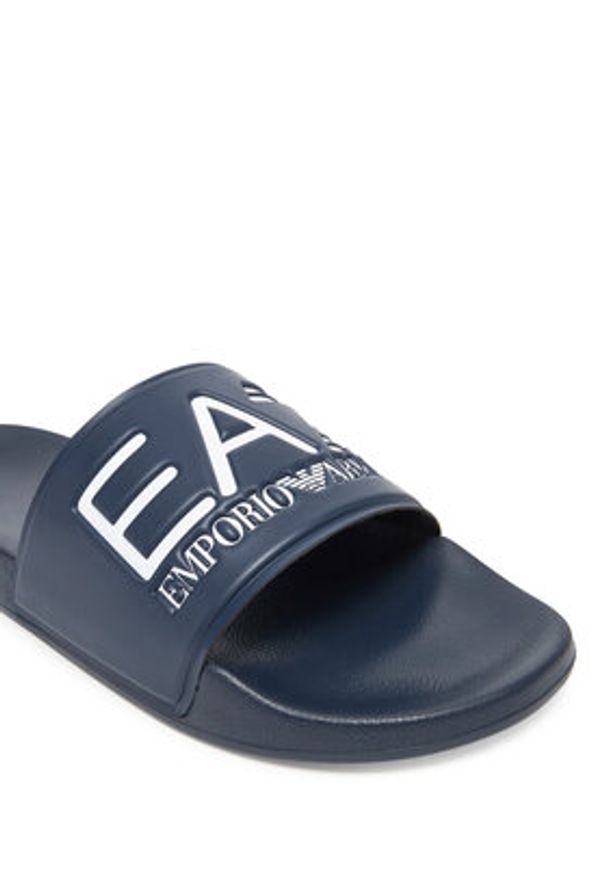 EA7 Emporio Armani Klapki 7X000108 AF15118 BA045 Granatowy. Kolor: niebieski