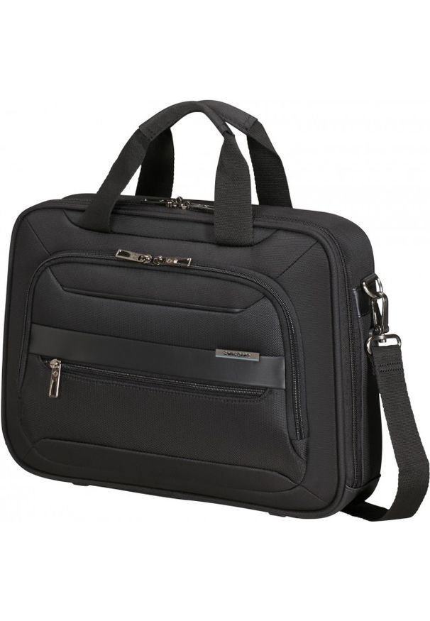 Samsonite Vectura Evo Bailhandle 14.1" czarny. Kolor: czarny. Materiał: materiał. Styl: elegancki