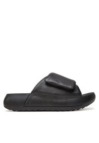 ecco - ECCO Klapki Cozmo Pf W 20668301001 Czarny. Kolor: czarny. Materiał: skóra