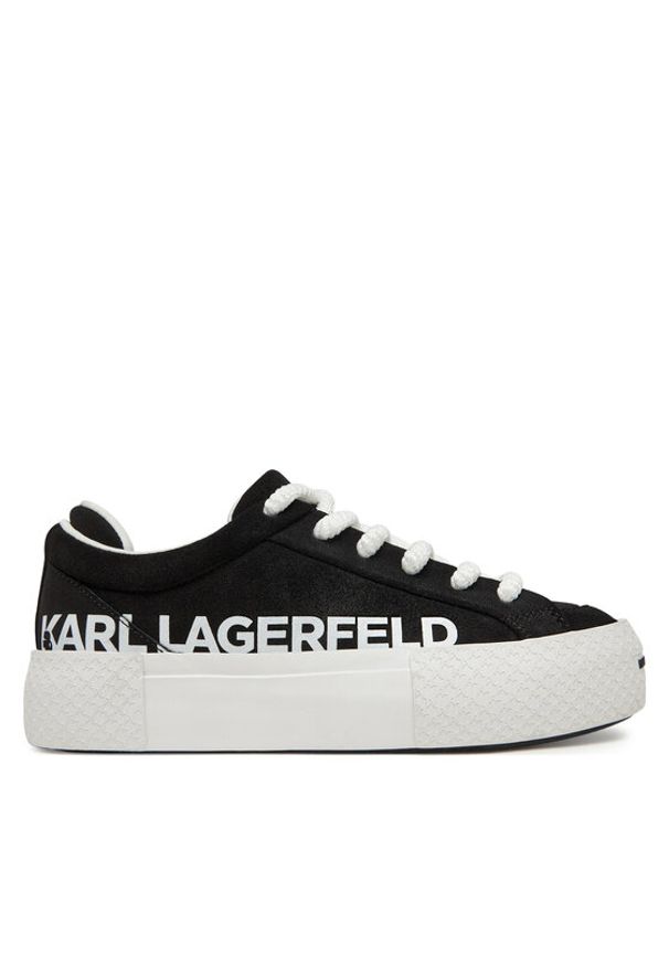 Karl Lagerfeld - KARL LAGERFELD Sneakersy KL60722 Czarny. Kolor: czarny. Materiał: skóra, zamsz