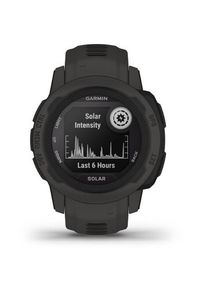 GARMIN - Zegarek sportowy Garmin Instinct 2S Solar z czujnikiem tętna HRM Elevate (grafitowy / grafitowy pasek). Rodzaj zegarka: cyfrowe. Kolor: szary. Materiał: włókno. Styl: sportowy